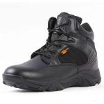 Breathable Waterproof Low Cut Tactical Boots With Zipper Oil Resistant