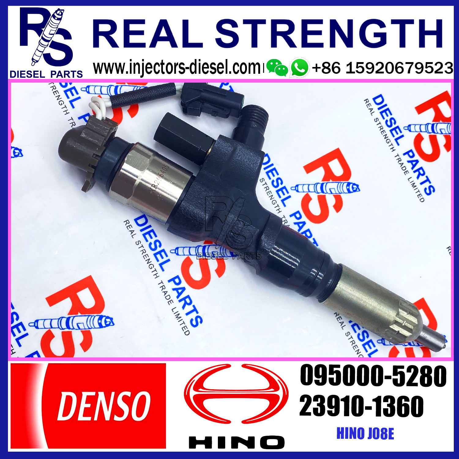 Engine Diesel Fuel Injector 095000-5280 For HINO Truck J08E 23910-1360 23670-E0291 23670-E0290
