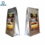 FDA Bronzing Black Stand Up Valve Coffee Bean Packaging Bags