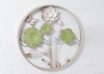 Flower Pots Home Oval Metal Tree Wall Decor