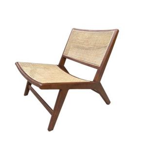 China General Rattan Leisure Lounge Chair Brown Color Rattan Bedroom Furniture Lounge Modern Design for Outdoor Relaxation factory