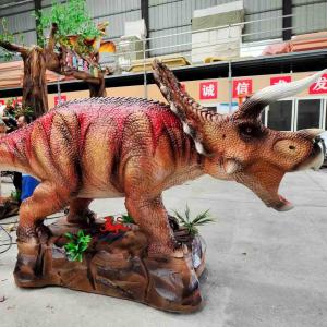 China Jurassic World Dinosaur Realistic Animatronic Dinosaur Amusement Park Theme Park Triceratops Model factory