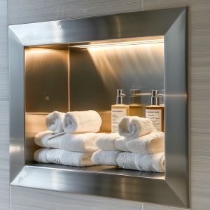 Durable Stainless Steel Recessed Shower Niche With Rust-Proof Finish