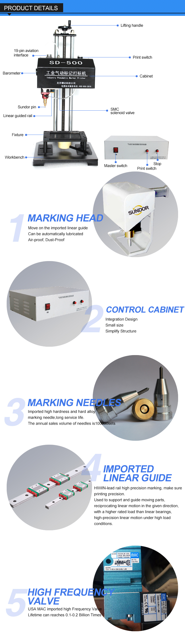 Desktop Automatic Vin Code CNC Metal Engraving Machine Portable Dot Peen Marking Machine