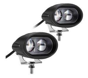 China Amber 20W 4D Optica motorcycle spot light 4D LED motorcycle work light factory