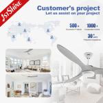 Decorative Led Ceiling Fan Suppliers Dc Motor 6 Speed High Speed Chandelier With