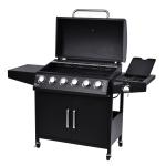 Large 70000btu Barbeque Charcoal Grill Outdoors Kitchen Metal 6 Burners Gas BBQ