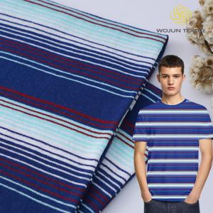 China 100% Cotton Yarn Dyed Stripe Knit Fabric For Activewear factory