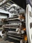 8 Color Plastic Flexo Printing Machine 6 Color Central Drum