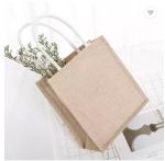 Silk Screen Plain Shopper Shopping Bag Customized Handmade Gift Beach Hemp Jute