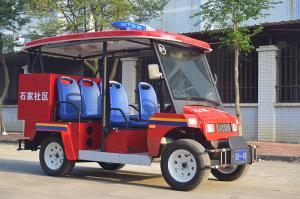 China 48V Lithium Battery Electric Fire Truck Golf Cart 5 Seater factory