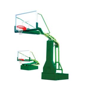 China Green Outdoor Basketball Hoop , Portable Basketball Stand Steel Material For School factory