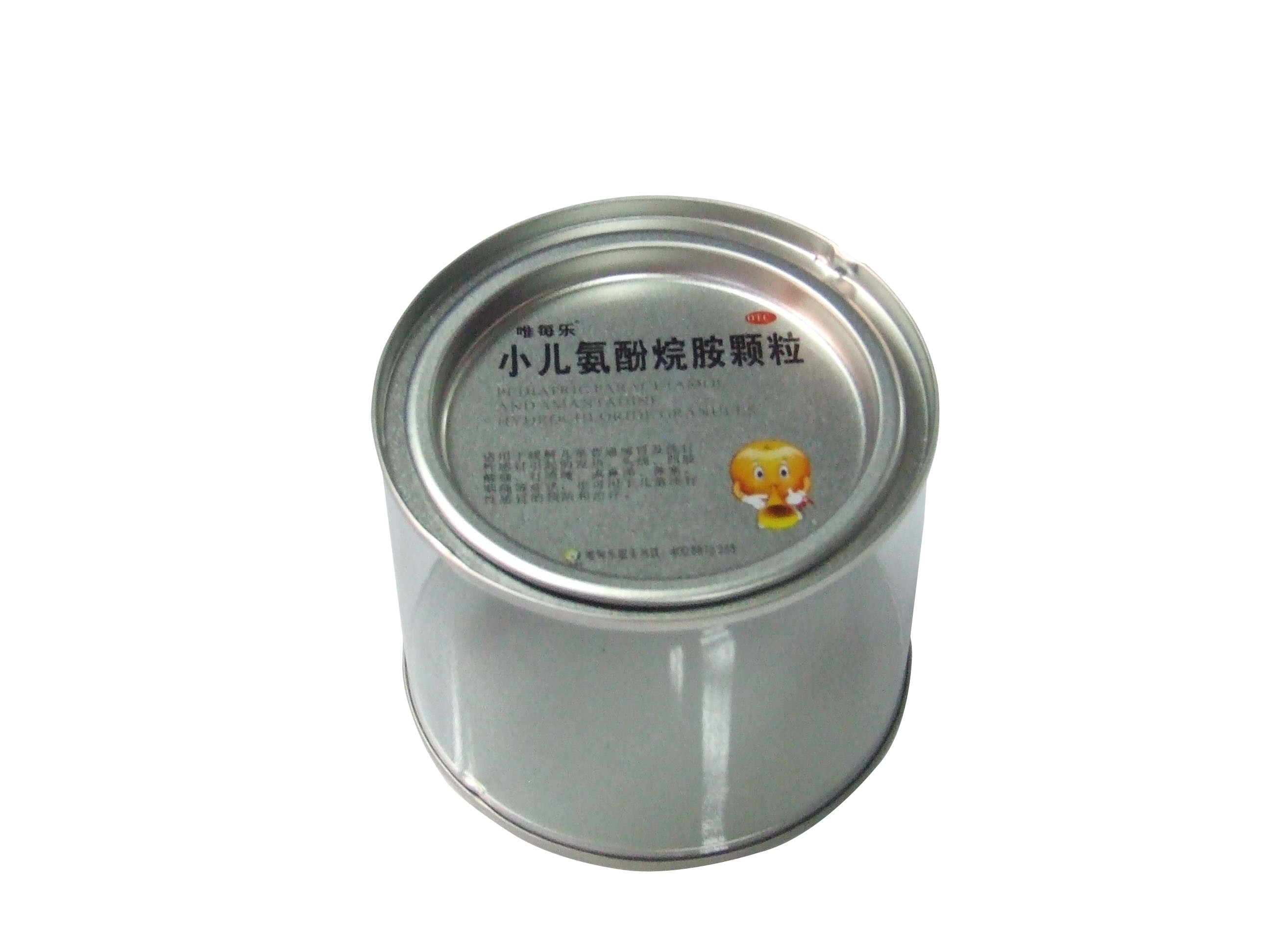 Recyclable Food Grade Tin Containers Boxes With PET Window On The Body