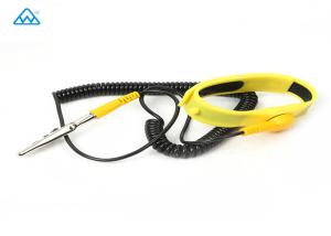 China Yellow Anti Static Wrist Strap Grounding Conductive Wire Electronics Factory factory