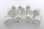 Round White Honeycomb Ceramic Carrier , car Catalyst Supports