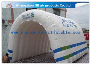 China Customizable White Inflatable Portable Spray Booth Tent Quadruple Sewing With Printing factory