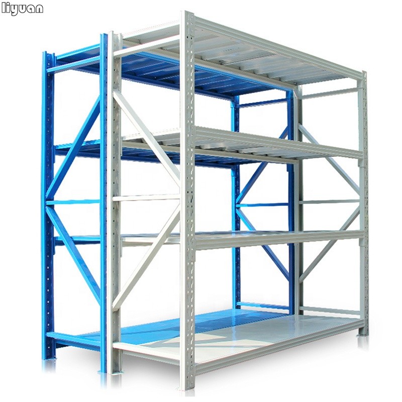 Long Span Steel Light Duty Shelving For textile,leather storage