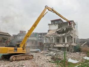 China Heavy Excavator Boom Arm , Three Stage Exquisite Excavator Jib Boom factory