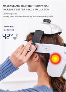 China Rechargeable Helmet Head Massager Deep Relaxation Migraine Massage Helmet factory