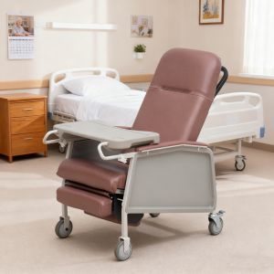 China Comfortable Manual Patient Recliner Headrest And Leg Support Adjustable on sale