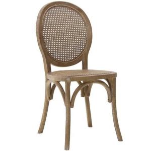 China Antique Wedding Reception Banquet French Event Chairs Vintage Rattan Chair for Dining Room factory