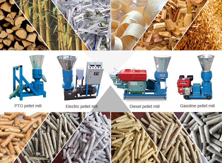 Pellet machine wood pellets mill making production line machine for wood sawdust granulator making pellets manufacturers price
