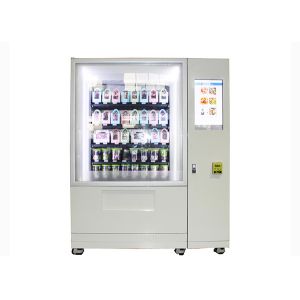 Advanced Egg Vegetables Salad Vending Machine With Cloud Service / Ads Screen