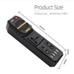 Smart Fast Charger 200W Car Inverter Dc 12V To Ac 220V 3 Phase Car Inverter For