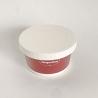 Buy cheap Single Wall Ice Cream Paper Cup With Lid 4oz 130ml Red Takeaway Containers from wholesalers