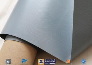 China 280gsm 7628 Grey PVC Coated Fiberglass Fabric For Flexible Air Ducting factory