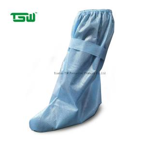 China Anti Bacteria PP PE 60gsm Disposable Waterproof Boot Covers factory