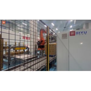 Pneumatic Robot Case Beverage Palletizer Machine Programmable Customized