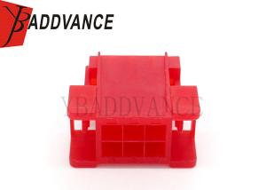 China Rectangle Red Tyco AMP Connectors Female 6 Pin Automotive Connector For Motorcycle factory