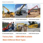 12 16 24 30 Meters Excavator Long Reach Arm , 20-250ton Sany Excavator Long Arm