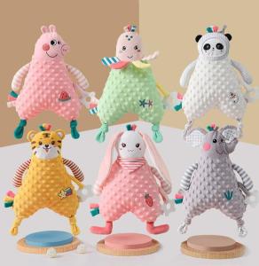 China Baby comfort blanket with Plush Stuffed soft toy 40*26cm factory