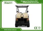 Brown 6 Seats Electric Buggy Car Aluminum Wheel 48V 3.7KW 630KG