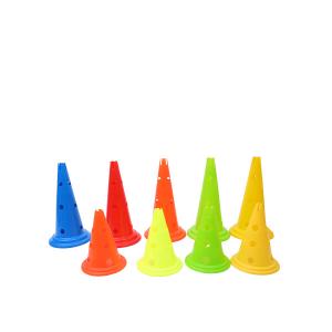China 38cm 48cm Soccer Training Equipment Plastic Football Cones Colorful factory
