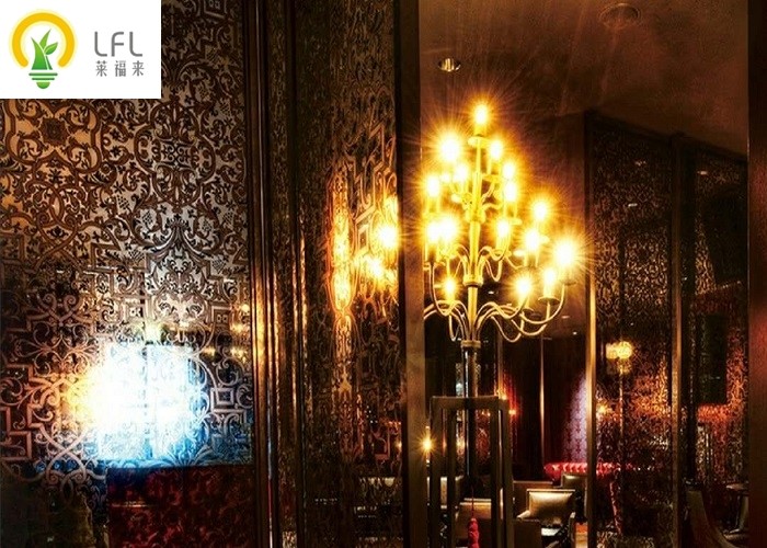 ARC Filament Dimmable LED Candelabra Bulbs , 4W 470ml Decorative Filament Light Bulbs