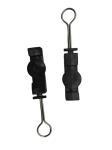 0.5-1.5kn Fiber Wire Clamp Made of 201 or 304 Nylon Material Fiber Optic Metal