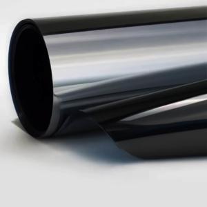 China UVR 96% IRR 87% Building Window Film Black Silver 2mil 1.52m X 30m Security Window Film factory