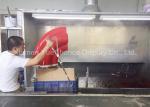 OEM / ODM Transparent Decoration Red Color Crystal Resin Rainbow Sculpture