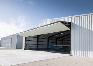 China Big Span Dxf Steel Structure Hangar Q235 H Section Aircraft Hangar Construction factory