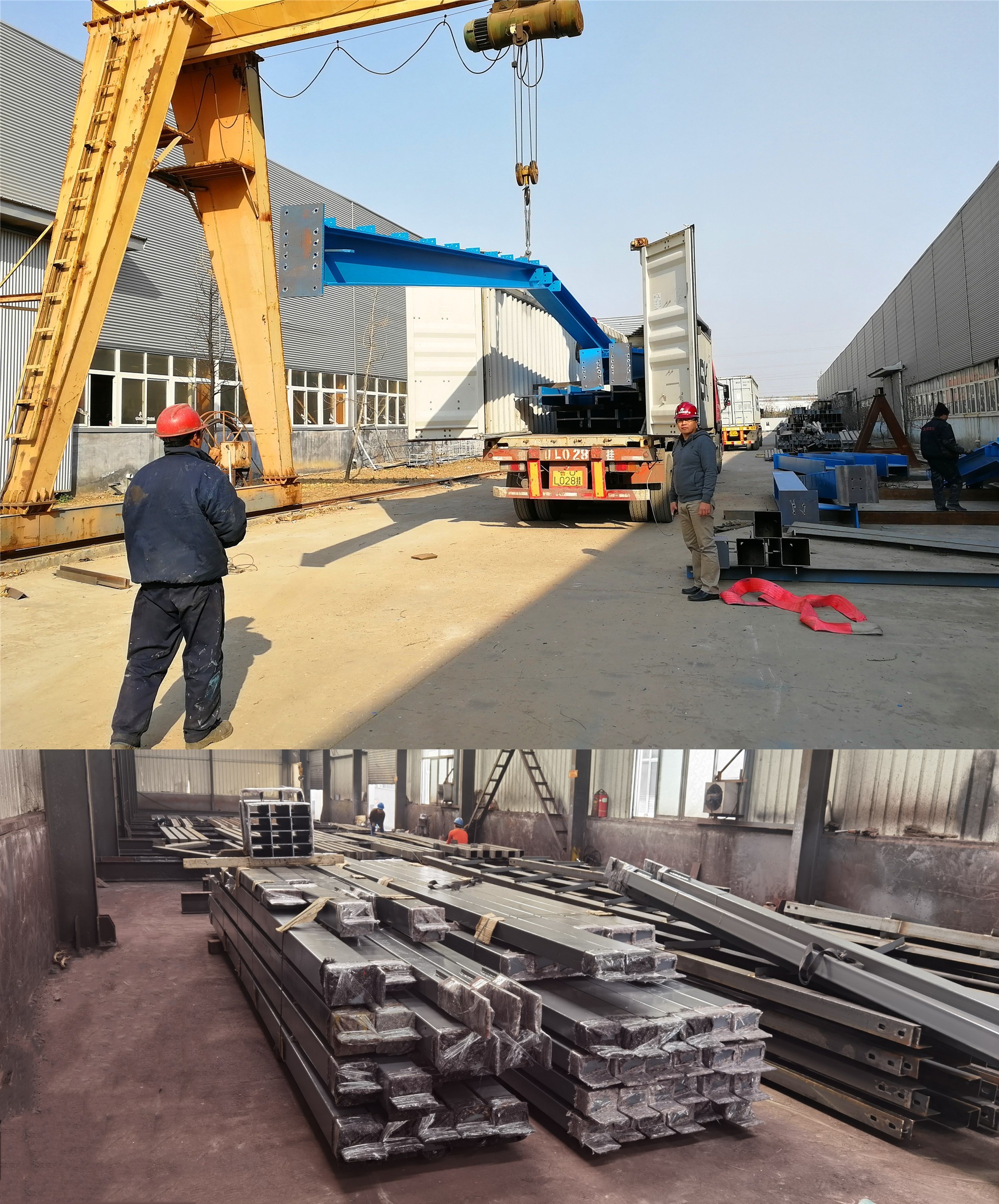 Strong Industrial Steel Structure Warehouse Building Metal Galvanized Portal Frame