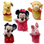 Winnie Pooh Tigger Stitch Eyore Plush Finger Puppets Yellow Pink Blue