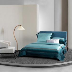 China Customized Washed Cotton Double Layer Yarn Quilt Cover and Bed Sheet Set for Weddings factory