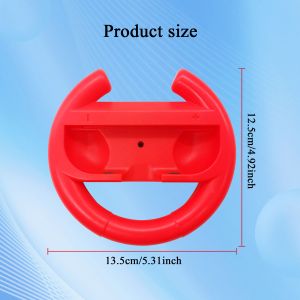 2 In 1 Set Hard PC Steering Wheels For Nintendo Switch Oled Joycon Controller 4