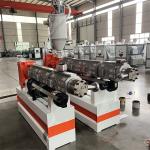 50KW Plastic Screw Extruder 50mm -160mm DWC Corrugated Pipe Extruder