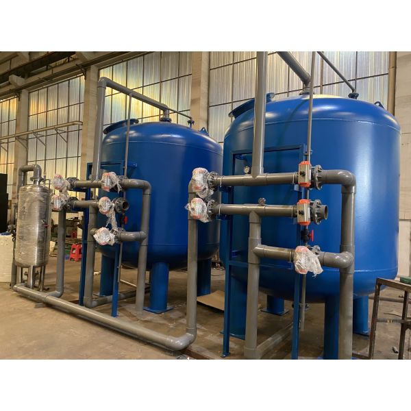 Quartz Sand Water Treatment Accessories , 0.05Mpa - 0.07MPA Pressure Stainless Steel Filter Housing