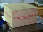Absorbent Jumbo Roll Toilet Paper 18gsm 1ply support Embossing