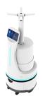 IPS Screen 1024x600 Smart Service Robot Hydrogen Peroxide Spray Disinfection
